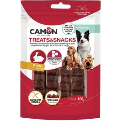 Camon Treats&Snacks Dog - Králičie porcovateľné 100 g