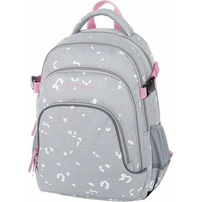 Studentský batoh OXY SCOOLER Grey Geometric