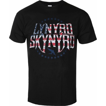 ROCK OFF Мъжка тениска Lynyrd Skynyrd - Stars & Stripes - Black - ROCK OFF - LSTS01MB