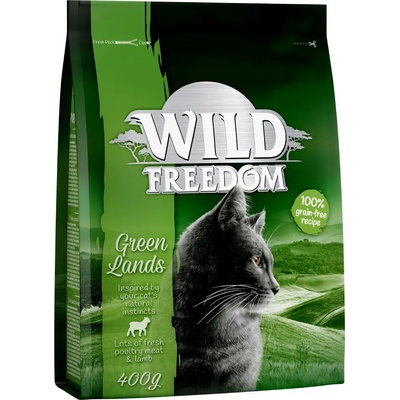 Wild Freedom 400г Adult Green Lands Wild Freedom, суха храна за котки с агнешко месо