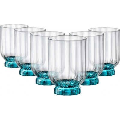 Bormioli Rocco x sklenic Florian Blue 6 x 375 ml