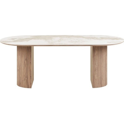 House Nordic Трапезна маса с плот от имитация на мрамор 100x210 cm Athens - House Nordic (2203137)