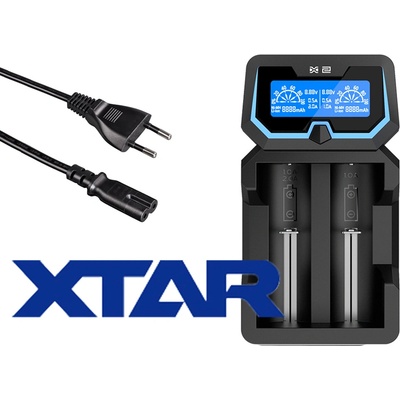 Xtar X2 LCD nabíječka dvouslotová pro Li-Ion