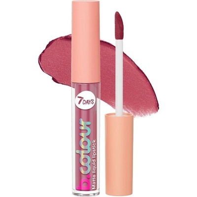 7 Days B,Colour Matná tekutá rtěnka 02 Pink 2,5 ml