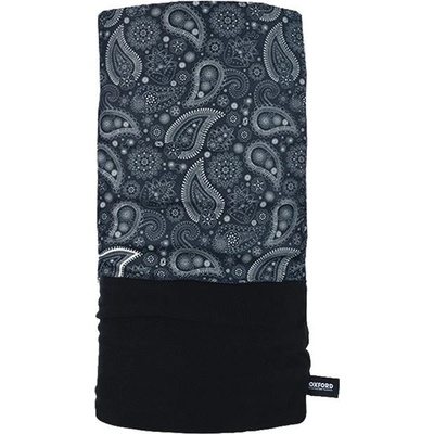 OXFORD izolační límec SNUG PAISLEY NAVY GREY barva šedá/modrá