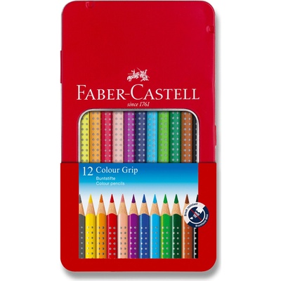 Faber-Castell Grip 2001 plechová krabička 12 ks