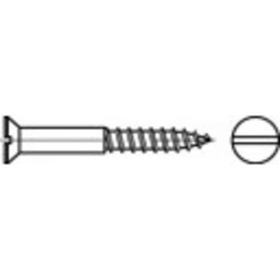 TOOLCRAFT TO-5446863 skrutka so zápustnou hlavou 2.5 mm 10 mm drážka DIN 97 mosaz 500 ks