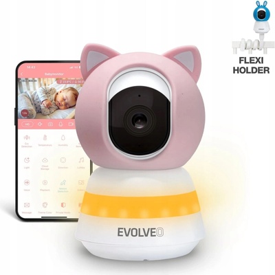 Evolveo elektronická chůva růžová