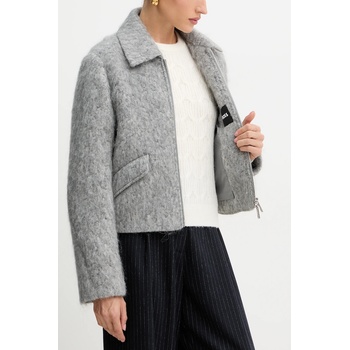 HUGO BOSS Палто с вълна boss в сиво 50548767 (50548767)
