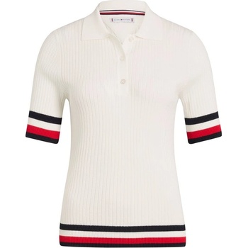 Tommy Hilfiger Tričko Lenox Pullover Polo dámské ecru
