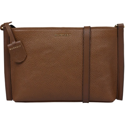 Burkely dámská kožená crossbody kabelka Akay koňak