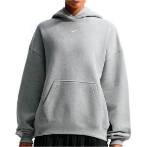 Nike Дамски пуловер Nike Women's Studio Fleece MW Oversize Pullover Hoody Jumper - Dark Grey Heather / Sail (117-4039-0214)