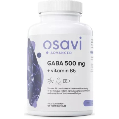 Osavi GABA 500 mg + Vitamin B6 120 rostlinných kapslí