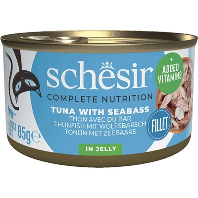 Schesir Cat C&B Wet Adult Tuniak a morský vlk v želé 85 g