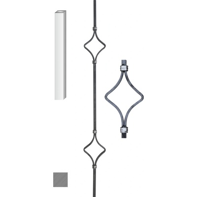 DOPRODEJ tyč 110 x 900 mm z profilu 12 x 12 mm