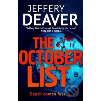 The October List. Blinder Feind, englische Ausgabe - Deaver, Jeffery