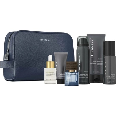Rituals Homme sprchová pěna 50 ml + antiperspirant 50 ml + šampon 70 ml + EDP 15 ml + pleťové sérum 20 ml + kosmetická taška 1 ks