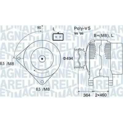 generátor MAGNETI MARELLI 063731645010