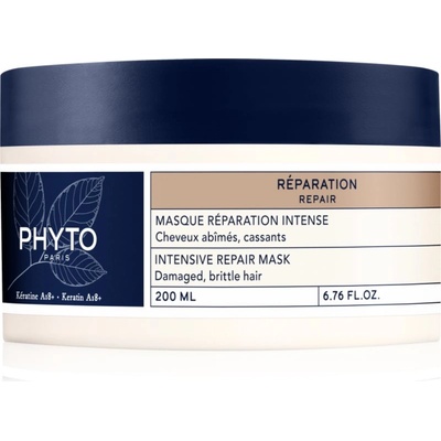 PHYTO Repair Intense Repair Mask интензивна възстановяваща маска за суха коса, изтощена коса 200ml