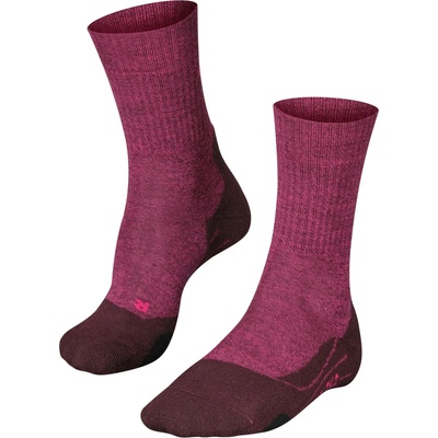 Falke Дамски туристически чорапи Falke Women's TK2 Wool Walking socks - Burgundy - размер 37/38 (EU) (201-0464-0112)