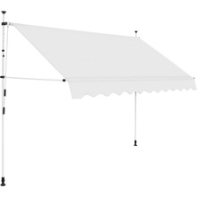 vidaXL Ručně zatahovací markýza 300 cm krémová