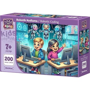 Art Puzzle Детски пъзел Art Puzzle от 200 части - Проектиране на роботи (35543) - ozone