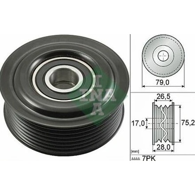 Toyota RAV 4 2013-12/2015 vodiaca kladka /INA/