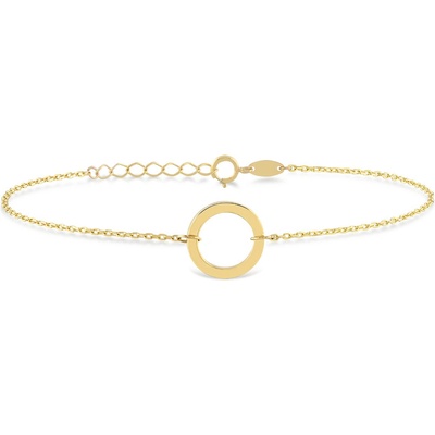 Lillian Vassago zlatý náramek zdobený kroužkem LLV06-GB103