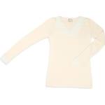 Engel Дамско копринено термобельо Engel Women's Shirt L/S with Lace Longsleeve - Natur - размер 34/36 (EU) (114-3455-0111)