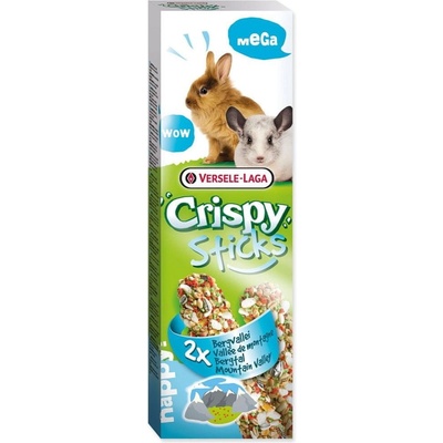 Versele-Laga Maškrta Crispy Mega Sticks králik morče Mountain Valley 2ks 140 g