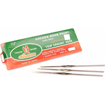 Prima-obchod Pletací háček TULIP zlatá špička, barva 3 vel.1,3 mm