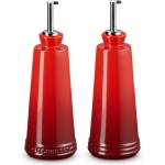 Le Creuset Дозатор за олио SIGNATURE 300 ml, комплект от 2 бр. , CERISE, керамика с глазура, Le Creuset (LECR80842300600003)
