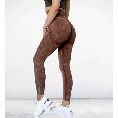 Legínovo fitness legíny hnědá