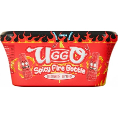 Uggo kyselé a pálivé žvýkací bonbonky ve tvaru lahviček 200 g