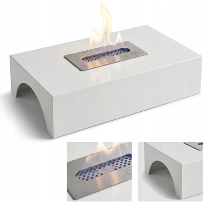 Sureflame Piccolo Freestanding Bio Ethanol Fire in White