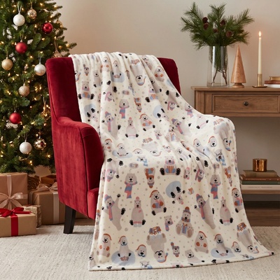 Essex Deka z mikrovlákna Snowy pets 150x200