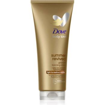 Dove DermaSpa Summer Revived автобронзант мляко за тяло цвят Light to Medium 200ml