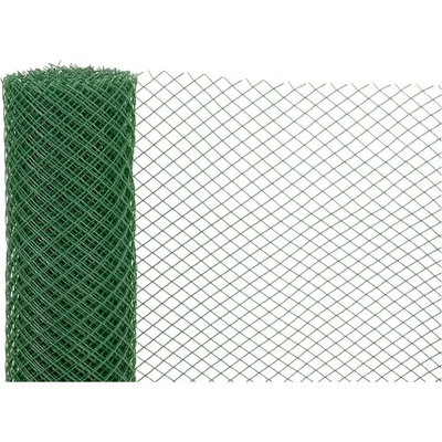 Pletivo ECONOMY 6, 1000/20x20 mm, 45° štvorcový vzor, 300g/m2, zelené, celoplastové, bal. 10 m