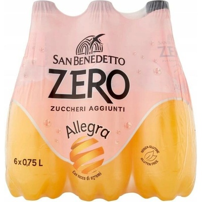 San Benedetto limonáda pomeranč bez cukru 0,75 l