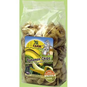 JR FARM Banana Slices - натурални бананови резенчета лакомство за зайци и гризачи 150 гр