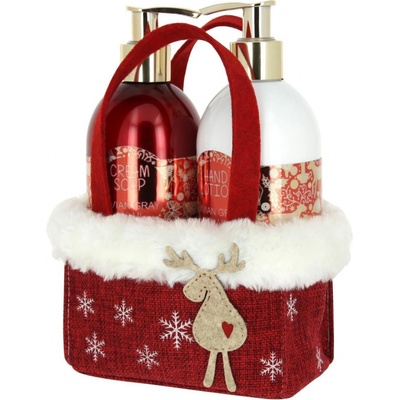Vivian Gray Red Christmas krémové tekuté mydlo 250 ml + hydratačný krém na ruky 250 ml darčeková sada