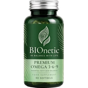 BIOnetic Premium Omega 3-6-9, 60 софтгел капсули, BIOnetic (7979-00)