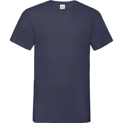 Fruit of the Loom tričko Valueweight V-Neck T výstřihem do V krátký rukáv pánské černé