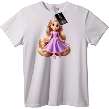 NOONEBRAND Тениска Рапунжел Лилава Рокля - 2XL, White