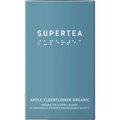 SUPERTEA Bio zelený čaj Apple Elderflower 20 sáčků