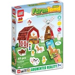 Jagu Игрален комплект Jagu - 3D Макет с говорещи играчки, Ферма (95-967)
