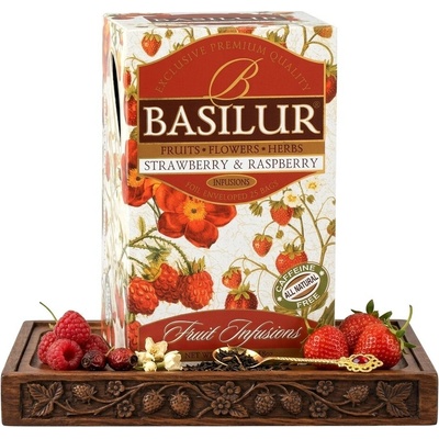 Basilur Fruit Strawberry & Raspberry 25 x 1,8 g