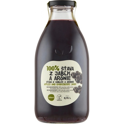 Zdravo 100% jablko a arónie 0,75 l