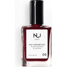 Nui Cosmetics Přírodní lak na nehty 05 Dark Red 14 ml