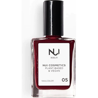 Nui Cosmetics Přírodní lak na nehty 05 Dark Red 14 ml – Zboží Dáma